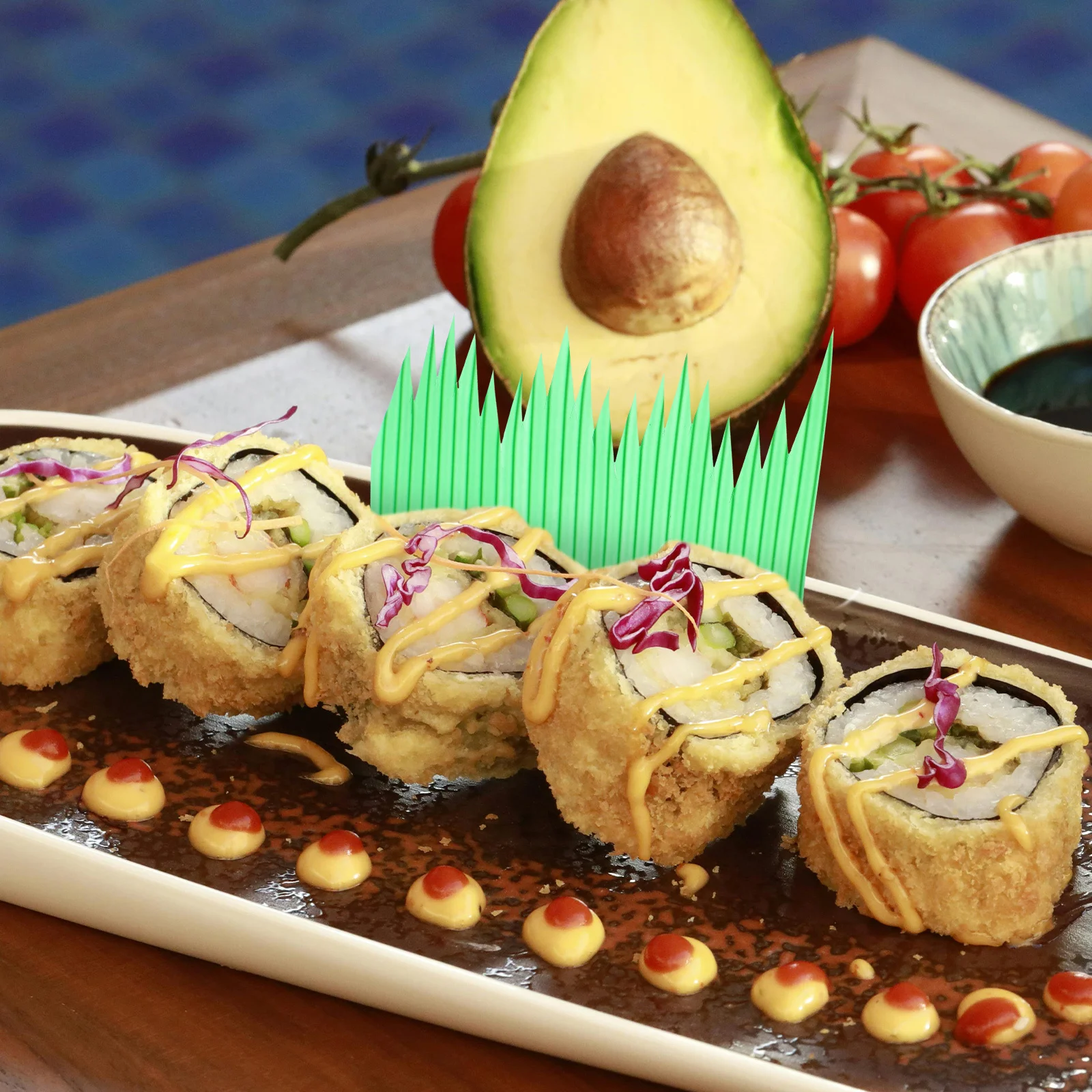 2000Pcs Sushi Decorative Grass Premium Realistic Food Mat Sushi Decoration Sashimi Grass Ornament Ornament 
2000Pcs Sushi Decorative Grass Premium Realistic Food Mat Sushi Decoration Sashimi Grass Ornament Ornament