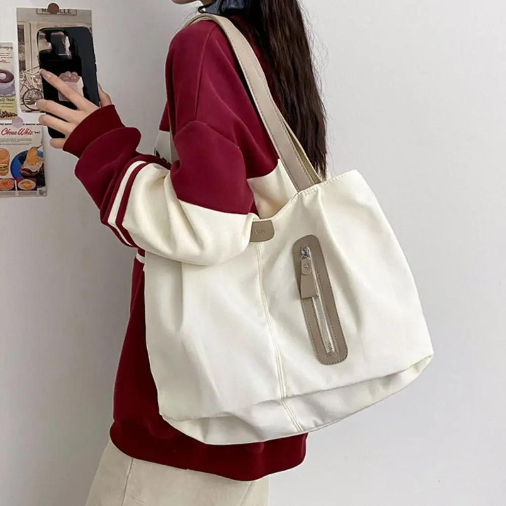 Large Capacity Solid Color Shoulder Bag Korean Style Solid Color Vacation Tote Bag Lightweight Eco Bag Office Worker Tote
Large Capacity Solid Color Shoulder Bag Korean Style Solid Color Vacation Tote Bag Lightweight Eco Bag Office Worker Tote