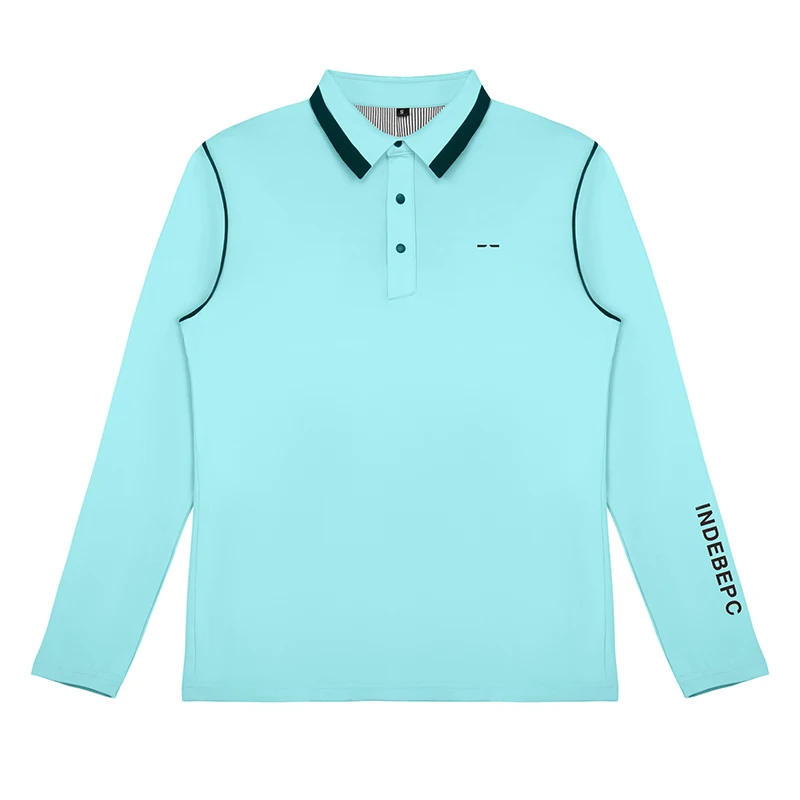 Autumn New Golf Men's Outdoor Quick drying Sports Shirt Casual Long sleeved T-shirt Comfortable Polo Shirt Versatile Blue Top
Autumn New Golf Men's Outdoor Quick drying Sports Shirt Casual Long sleeved T-shirt Comfortable Polo Shirt Versatile Blue Top