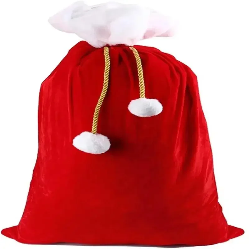 Christmas Large Santa Claus Bags with Drawstring Cord Velvet Santa's Present Sack Bags for Xmas Present Toys Xmas Decoration 1PC
Christmas Large Santa Claus Bags with Drawstring Cord Velvet Santa's Present Sack Bags for Xmas Present Toys Xmas Decoration 1PC