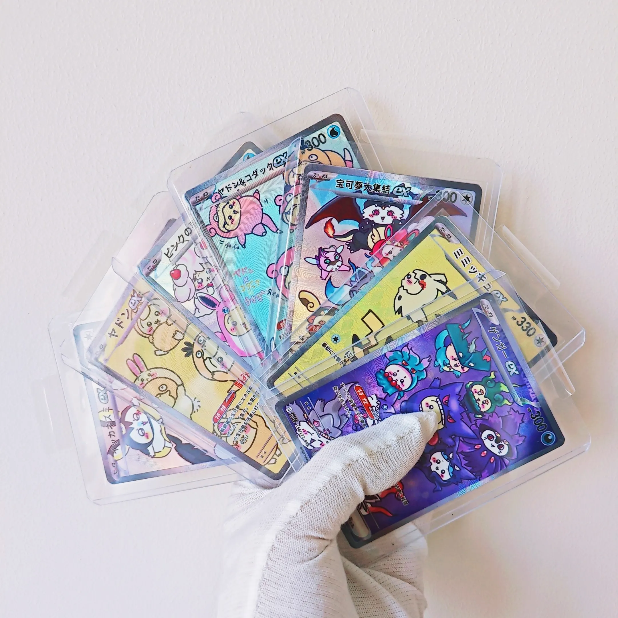 7Pcs/set PTCG Pokemon DIY Card Cosplay Costume Play Psyduck Gengar Jigglypuff Eevee Mimikyu Slowpoke Flash Anime Collection Card
7Pcs/set PTCG Pokemon DIY Card Cosplay Costume Play Psyduck Gengar Jigglypuff Eevee Mimikyu Slowpoke Flash Anime Collection Card