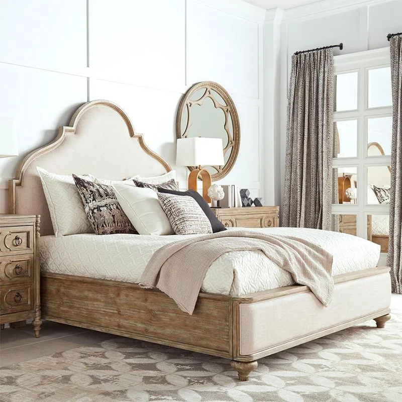 Old all solid wood oak double bed French country style simple log bed master bedroom wedding bed
Old all solid wood oak double bed French country style simple log bed master bedroom wedding bed