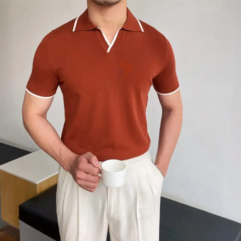 Men Shirt Quick Dry Short Sleeve Turn-down Collar Solid Machine Washable Decor Polyester Lapel Style Summer Casual Shirt Men
Men Shirt Quick Dry Short Sleeve Turn-down Collar Solid Machine Washable Decor Polyester Lapel Style Summer Casual Shirt Men