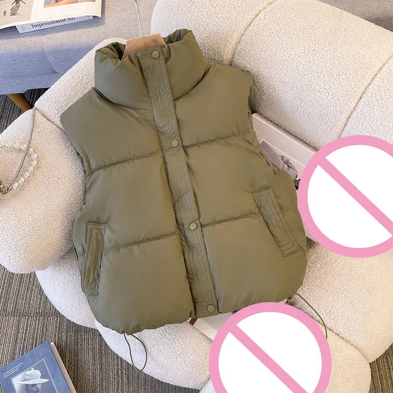 2026 New Winter Cotton Vest Women's Versatile Loose Fashion Korean Style Slimming Simple Stand-Up Collar Short Vest Coat Vests
2026 New Winter Cotton Vest Women's Versatile Loose Fashion Korean Style Slimming Simple Stand-Up Collar Short Vest Coat Vests