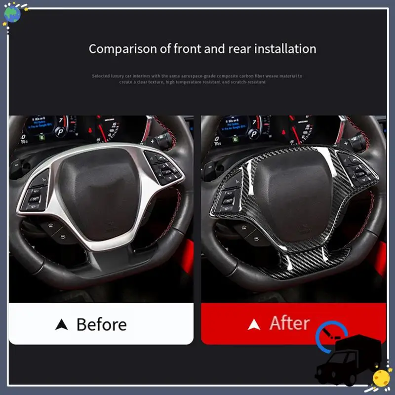 Lasting Car Steering Wheel Trim Cover Steering Wheel Trim Cover For Corvette C7 Carbon Fiber For Corvette C7
Lasting Car Steering Wheel Trim Cover Steering Wheel Trim Cover For Corvette C7 Carbon Fiber For Corvette C7