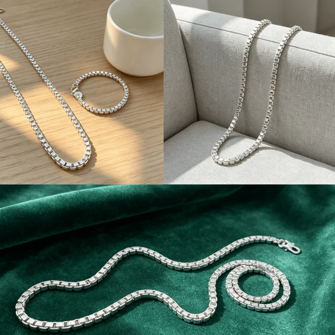 Hot Versatile Jewelry Set 925 Sterling Silver stunning 4MM Box Bracelets Necklace for Men Women Fashion Party Wedding fine Gifts
Hot Versatile Jewelry Set 925 Sterling Silver stunning 4MM Box Bracelets Necklace for Men Women Fashion Party Wedding fine Gifts