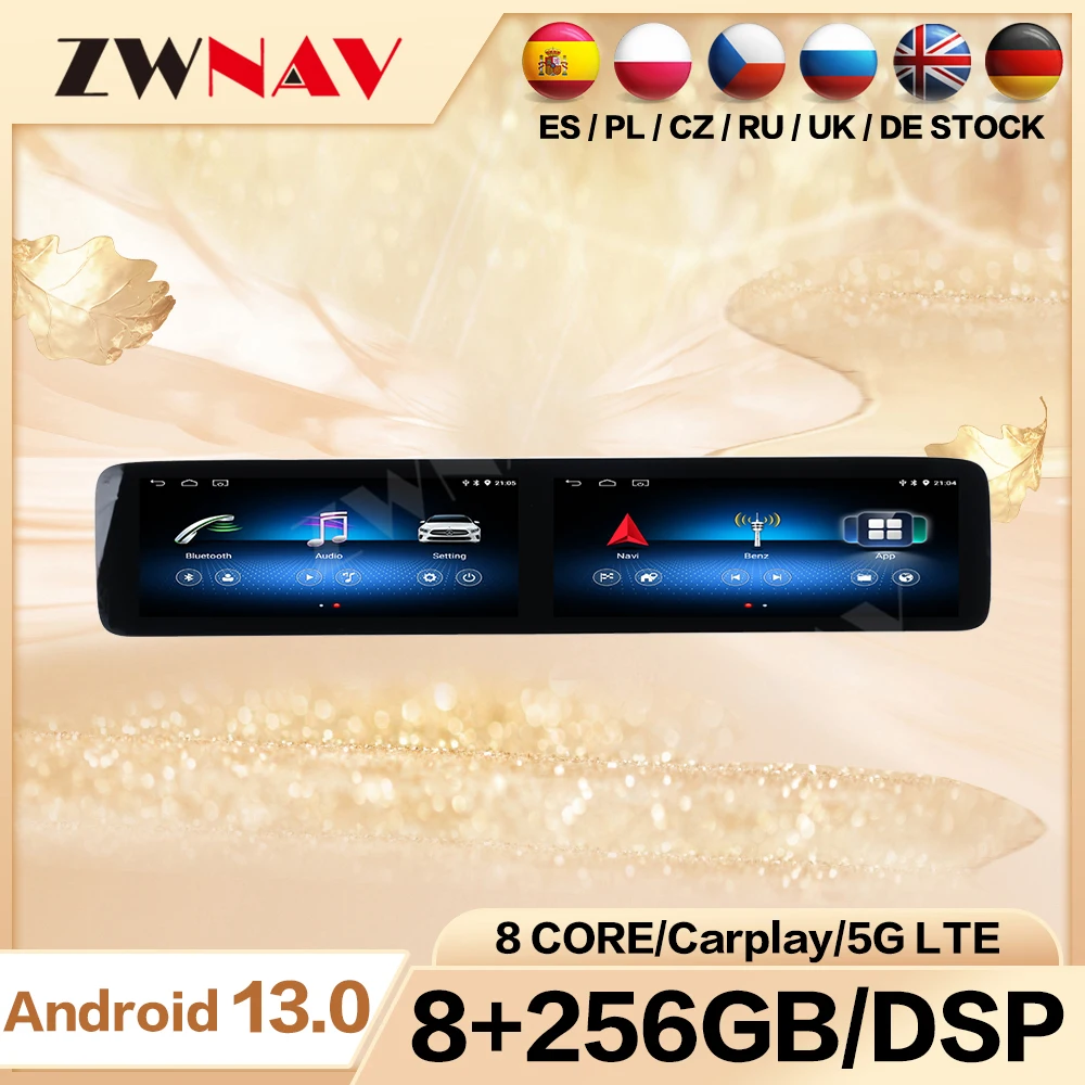 ZWNAV для Mercedes Benz E-Class W213 2017 2018 2019 GPS Navi 12,3-дюймовый автомобильный радиоприемник Carplay Мультимедийный головное устройство с двойным экраном Авто
ZWNAV для Mercedes Benz E-Class W213 2017 2018 2019 GPS Navi 12,3-дюймовый автомобильный радиоприемник Carplay Мультимедийный головное устройство с двойным экраном Авто