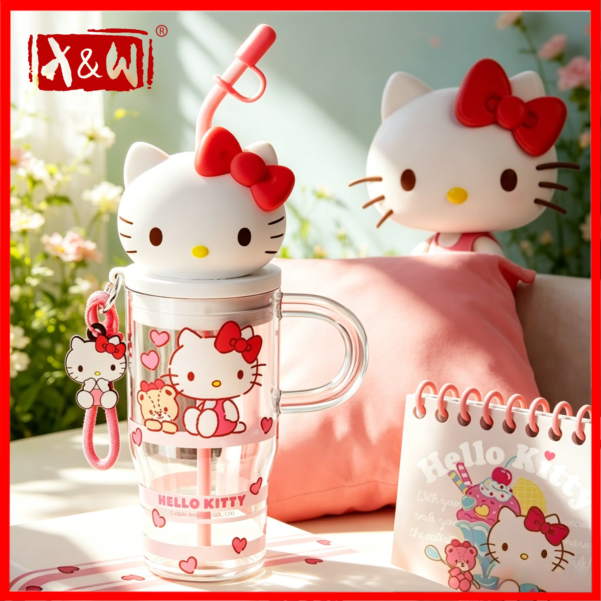 X&W 650ML Sanrio Ice King Mug High Borosilicate Glass Doll Head Design Straw Cup Hello Kitty Piano Water Bottle Home Office Use
X&W 650ML Sanrio Ice King Mug High Borosilicate Glass Doll Head Design Straw Cup Hello Kitty Piano Water Bottle Home Office Use