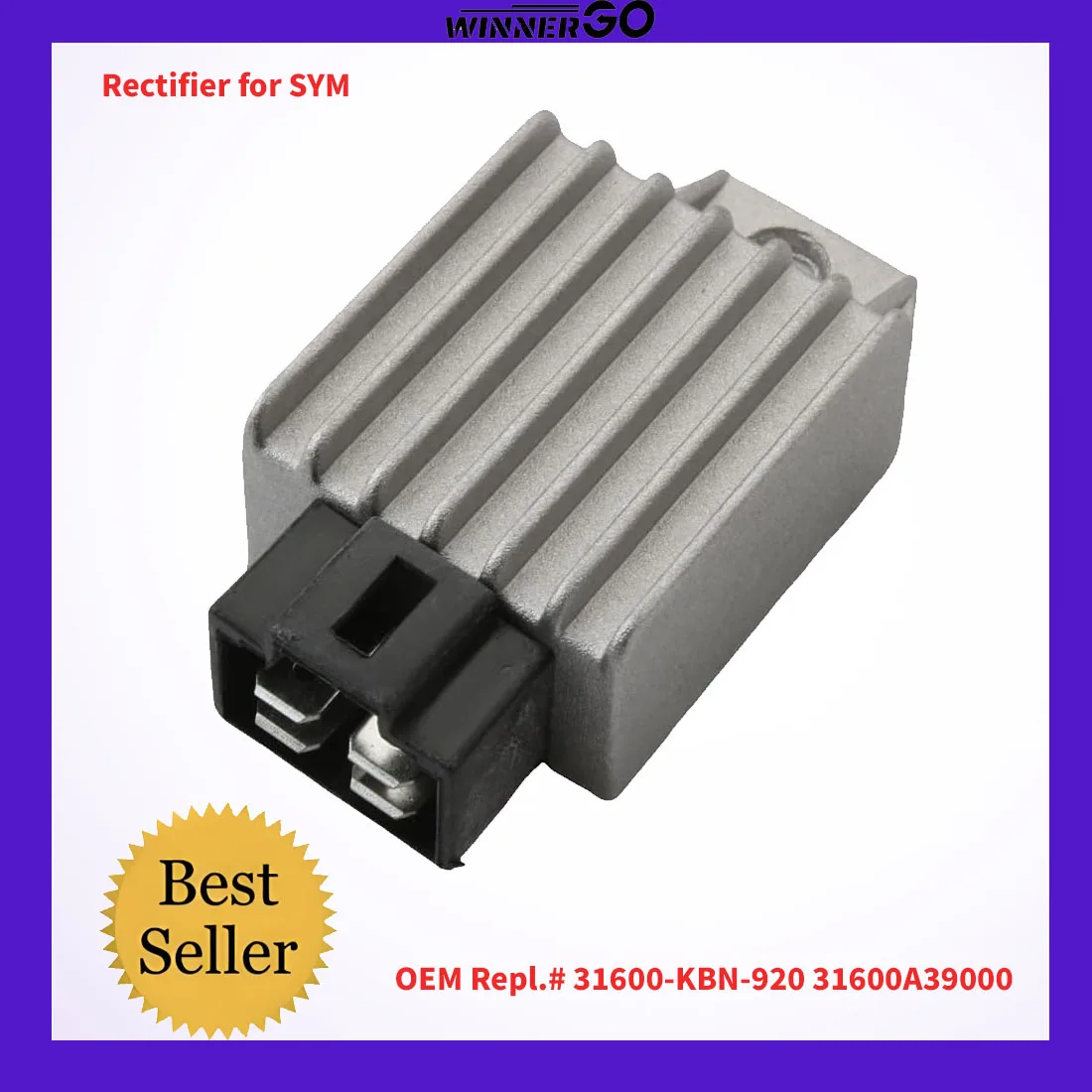 Voltage Regulator Rectifier for SYM Symply Mask Jungle Cinderella Megalo Superduke 125 Symphony SR 150 31600-KBN-920 31600A39000
Voltage Regulator Rectifier for SYM Symply Mask Jungle Cinderella Megalo Superduke 125 Symphony SR 150 31600-KBN-920 31600A39000