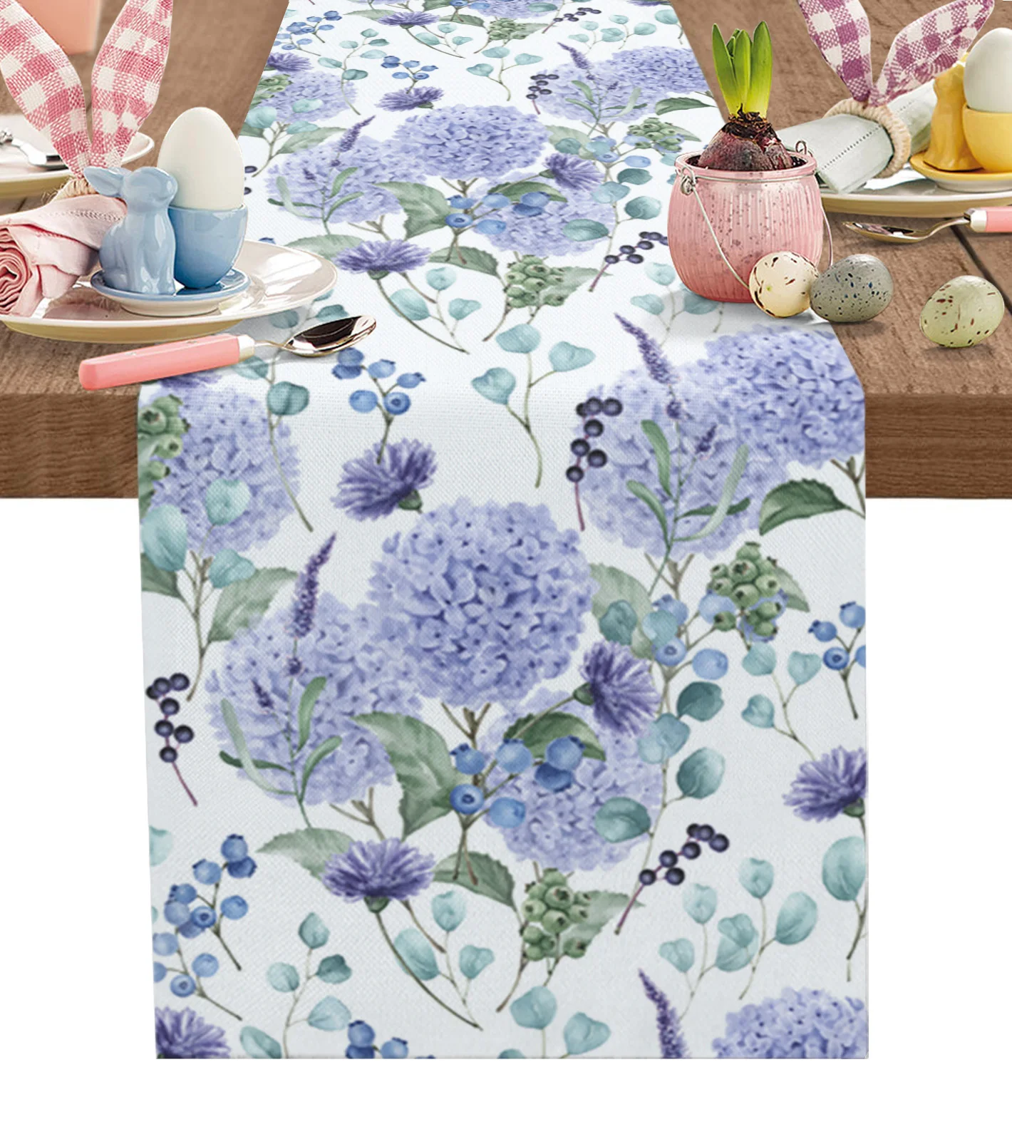 Spring Watercolor Hydrangea Linen Table Runner Kitchen Table Decoration Farmhouse Dining Table Cloth Wedding Party Decor
Spring Watercolor Hydrangea Linen Table Runner Kitchen Table Decoration Farmhouse Dining Table Cloth Wedding Party Decor