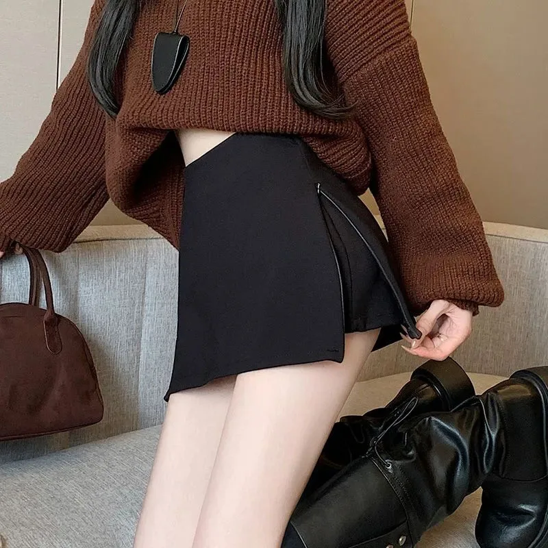 Sexy Zipper Split Shorts Skirt Women Y2K Korean Fashion Streetwear Casual Mini Skirt Summer High Waist Black A Line Pants Skirts
Sexy Zipper Split Shorts Skirt Women Y2K Korean Fashion Streetwear Casual Mini Skirt Summer High Waist Black A Line Pants Skirts