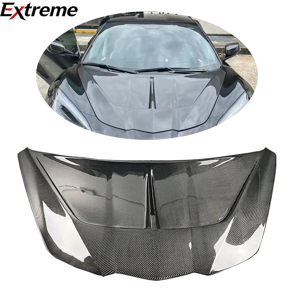 Car Front Hood High Quality Dry Carbon Fiber Front Hood for Chevrolet Corvette C8 ST Style Bonnet
Car Front Hood High Quality Dry Carbon Fiber Front Hood for Chevrolet Corvette C8 ST Style Bonnet