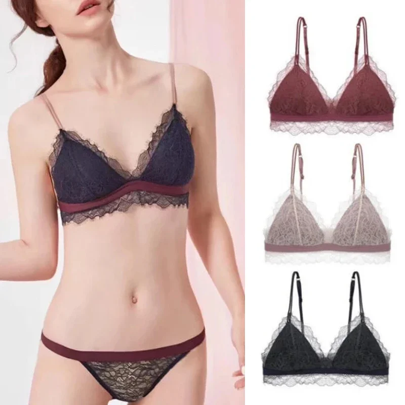 Женский сексуальный бюстгальтер без стального кольца без косточек, кружевные трусы с цветочным принтом, нижнее белье, треугольная чашка, чашка AB для молодых девушек, нижнее белье
Женский сексуальный бюстгальтер без стального кольца без косточек, кружевные трусы с цветочным принтом, нижнее белье, треугольная чашка, чашка AB для молодых девушек, нижнее белье