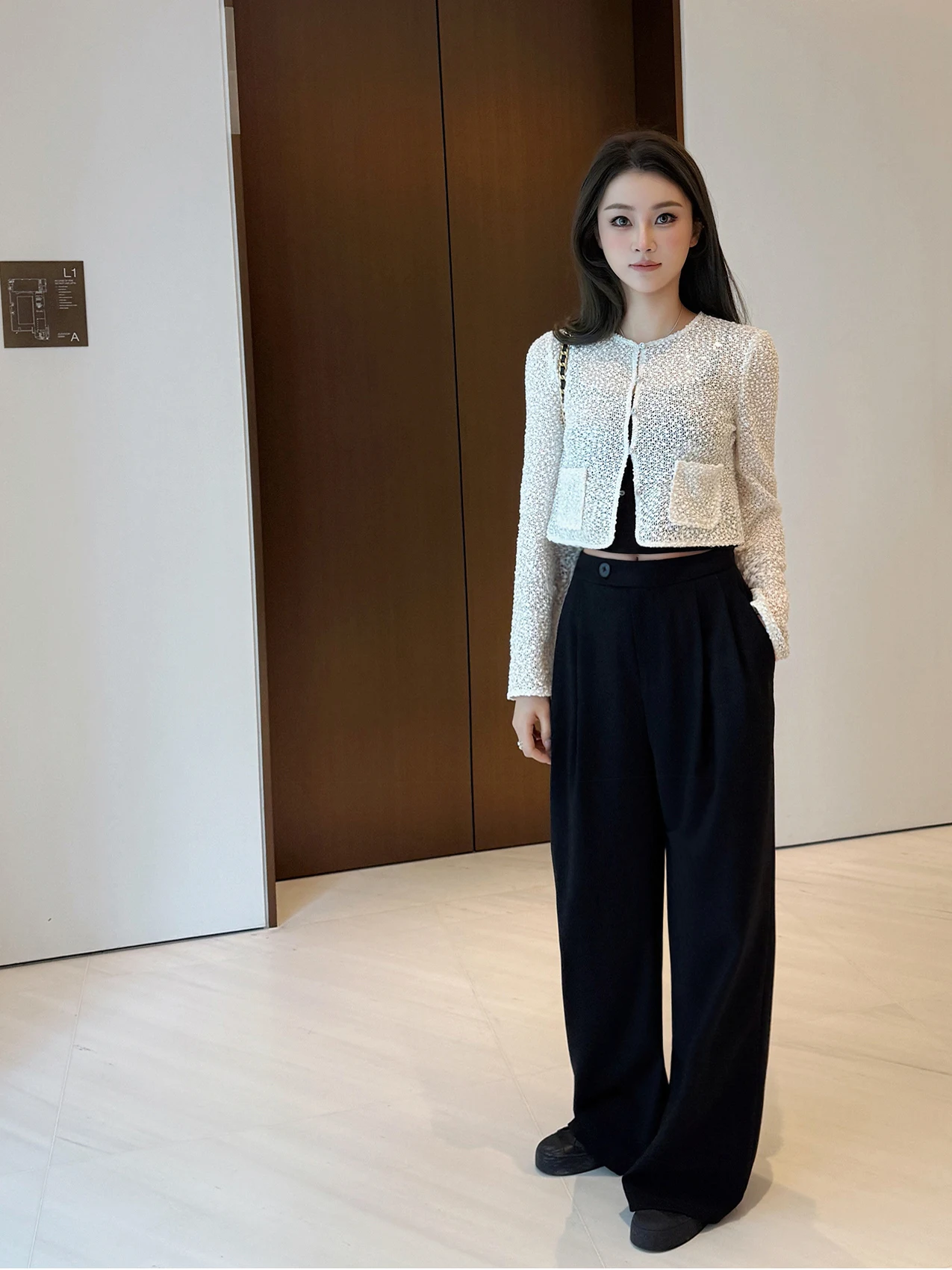 RUBBIT Chic iny Knitted Open Cardigan Women's Lightweight Breathable Slimming Sequin Jaet Casual Straight Soft Fabric
RUBBIT Chic iny Knitted Open Cardigan Women's Lightweight Breathable Slimming Sequin Jaet Casual Straight Soft Fabric