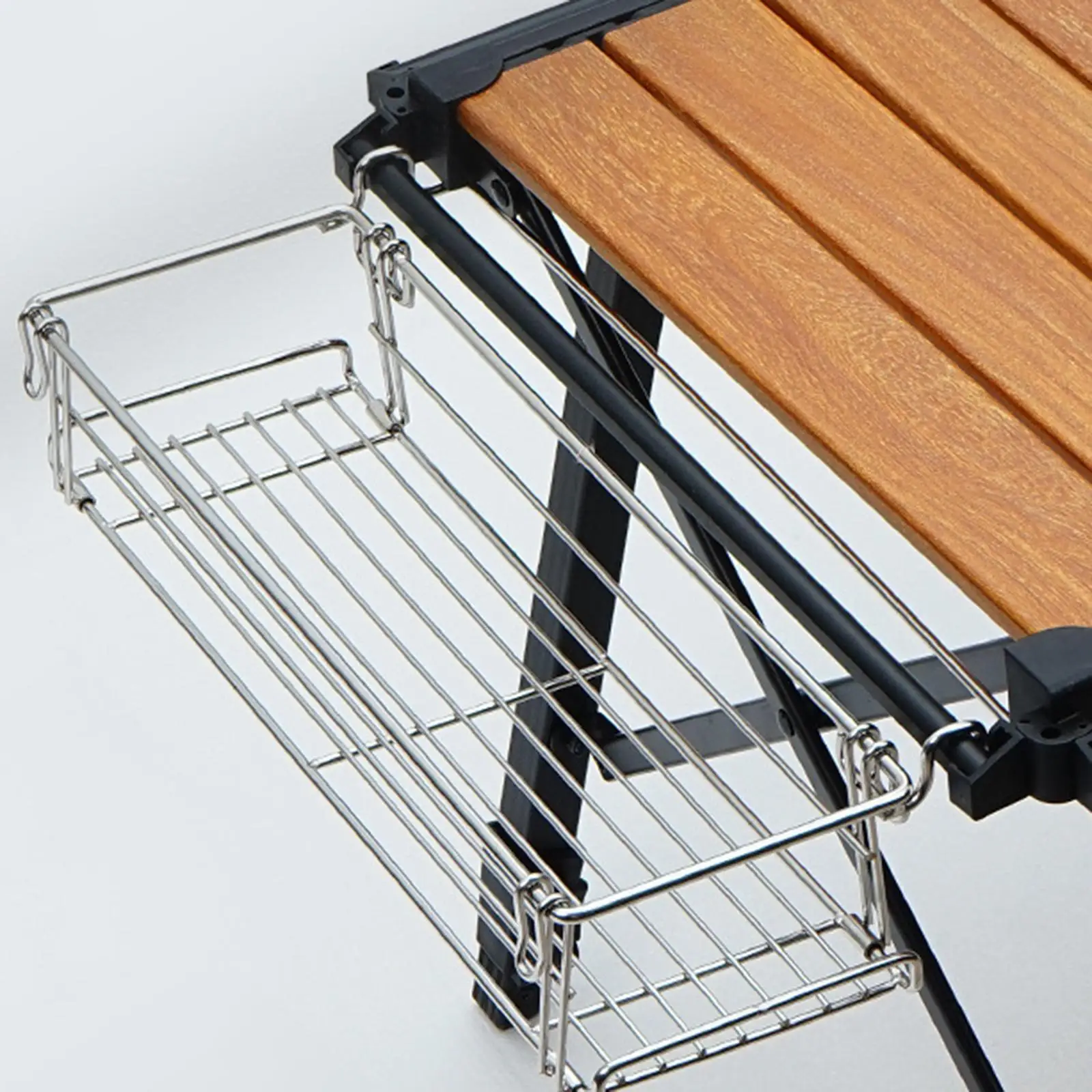 Folding Table Attachment Desk Side Hanging Basket Stainless Steel Storage Rack for Picnic Camping Folding Table
Folding Table Attachment Desk Side Hanging Basket Stainless Steel Storage Rack for Picnic Camping Folding Table