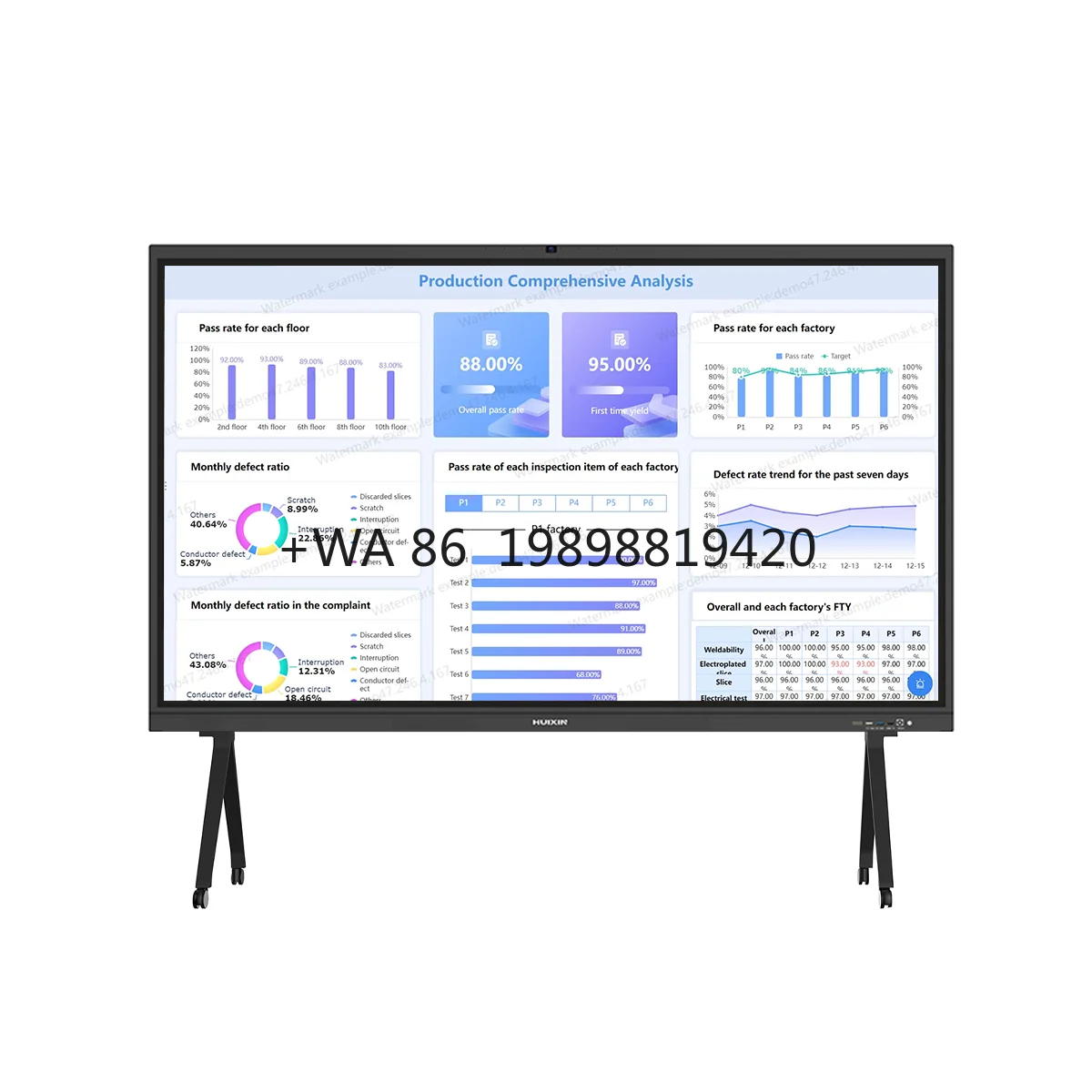 65 Inch Interactive Smart Board Whiteboard Touch Screen Digital Display for Teaching Conference Commercial Display
65 Inch Interactive Smart Board Whiteboard Touch Screen Digital Display for Teaching Conference Commercial Display