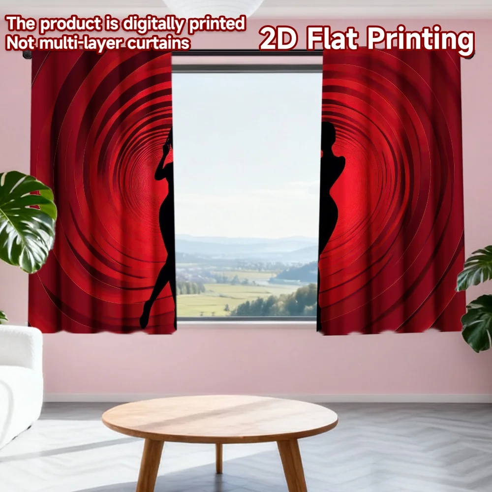 2D flat printing 2pcs Curtain Valentine's Day Red Silhouette Digital Printed Polyester Drapes Festive Wall Decor Use for Indoor
2D flat printing 2pcs Curtain Valentine's Day Red Silhouette Digital Printed Polyester Drapes Festive Wall Decor Use for Indoor