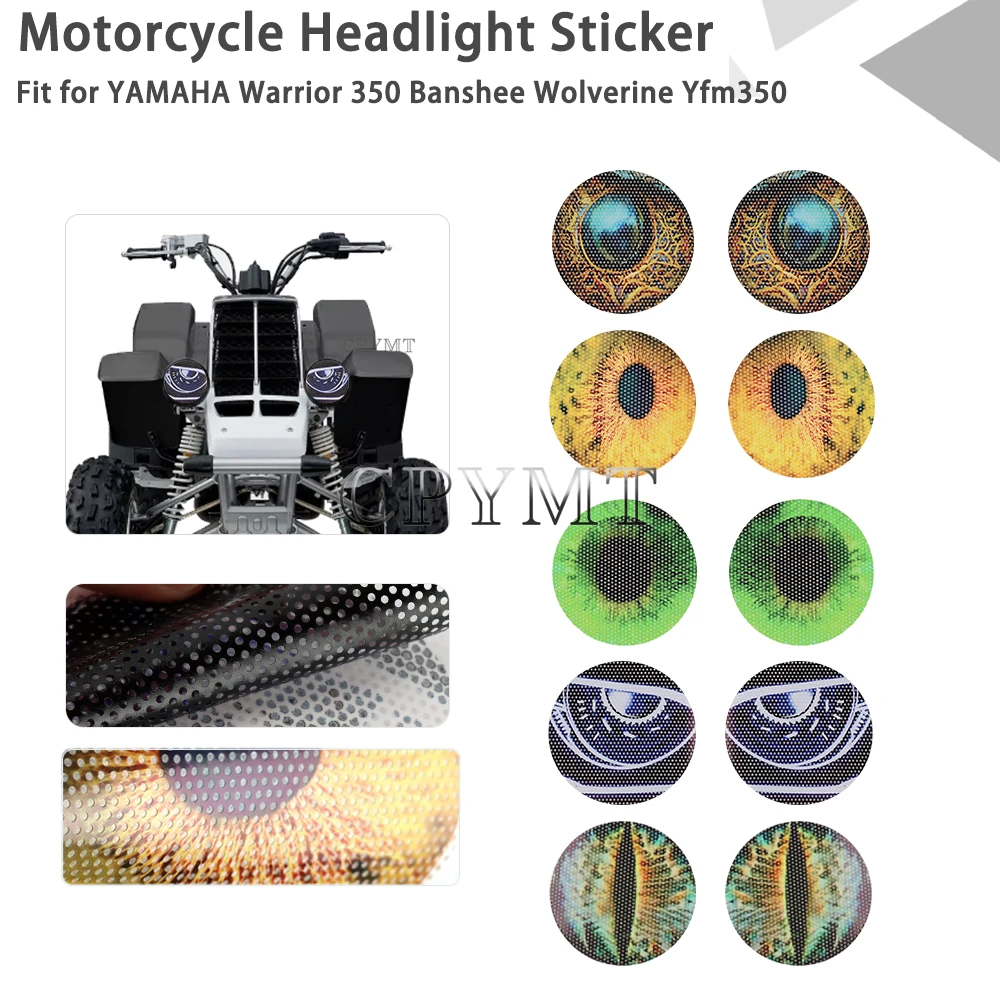 Fit for YAMAHA Warrior Wolverine 350 Banshee yfm350fx ATV Motorcycle Accessories Headlight Sticker Head Light Protection Decal
Fit for YAMAHA Warrior Wolverine 350 Banshee yfm350fx ATV Motorcycle Accessories Headlight Sticker Head Light Protection Decal