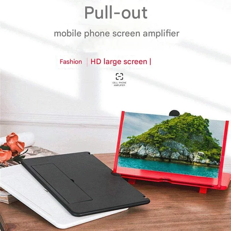 10 Inch 12 Inch Mobile Phone Screen Magnifier Pull Out Type Ultra Thin High Definition Eye Protection Bracket Magnifying Glass
10 Inch 12 Inch Mobile Phone Screen Magnifier Pull Out Type Ultra Thin High Definition Eye Protection Bracket Magnifying Glass