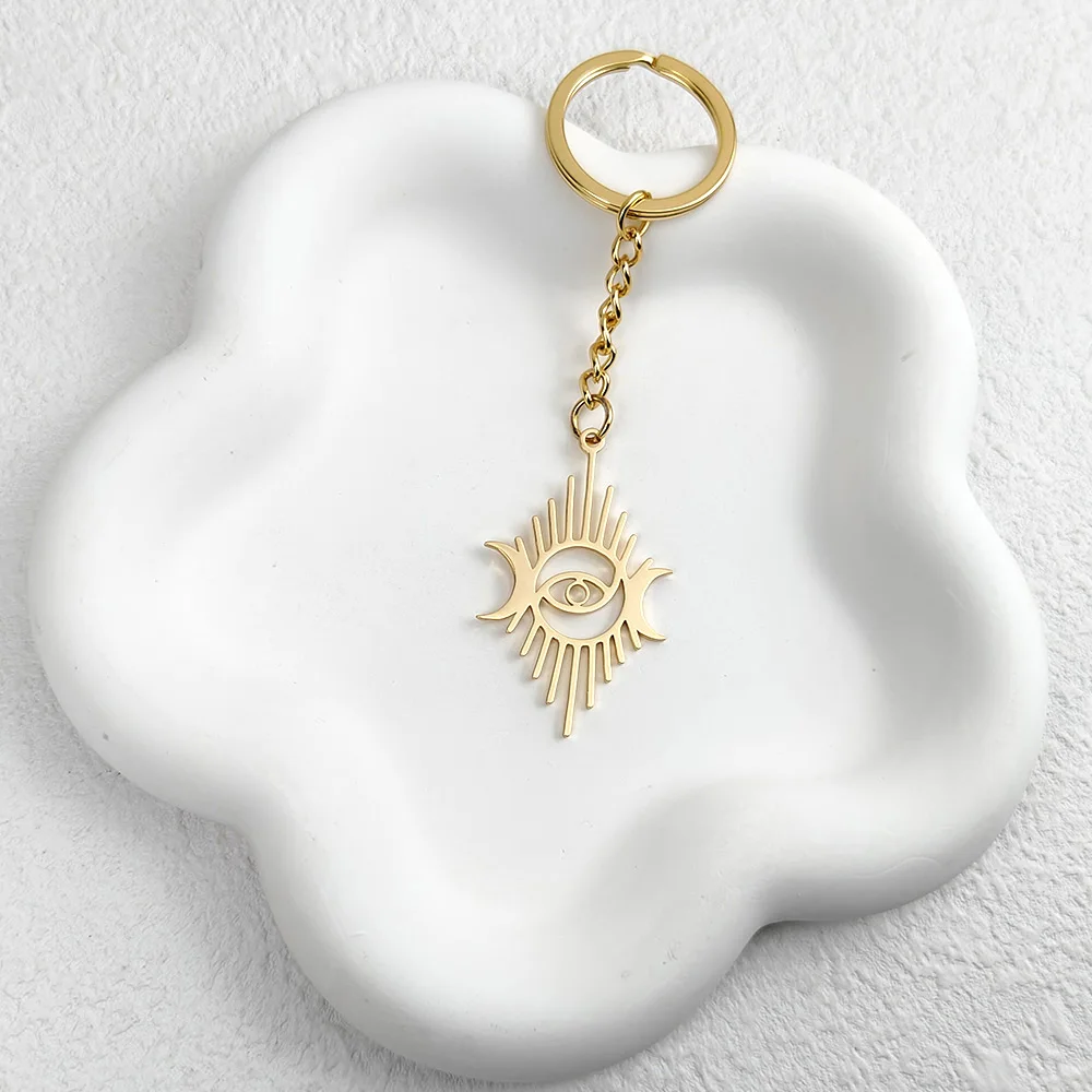 New - Stainless Steel 18k Keychain: Eye of Demon - Inspiration Design, Fashionable Automobile Motorcycle Keychain
New - Stainless Steel 18k Keychain: Eye of Demon - Inspiration Design, Fashionable Automobile Motorcycle Keychain