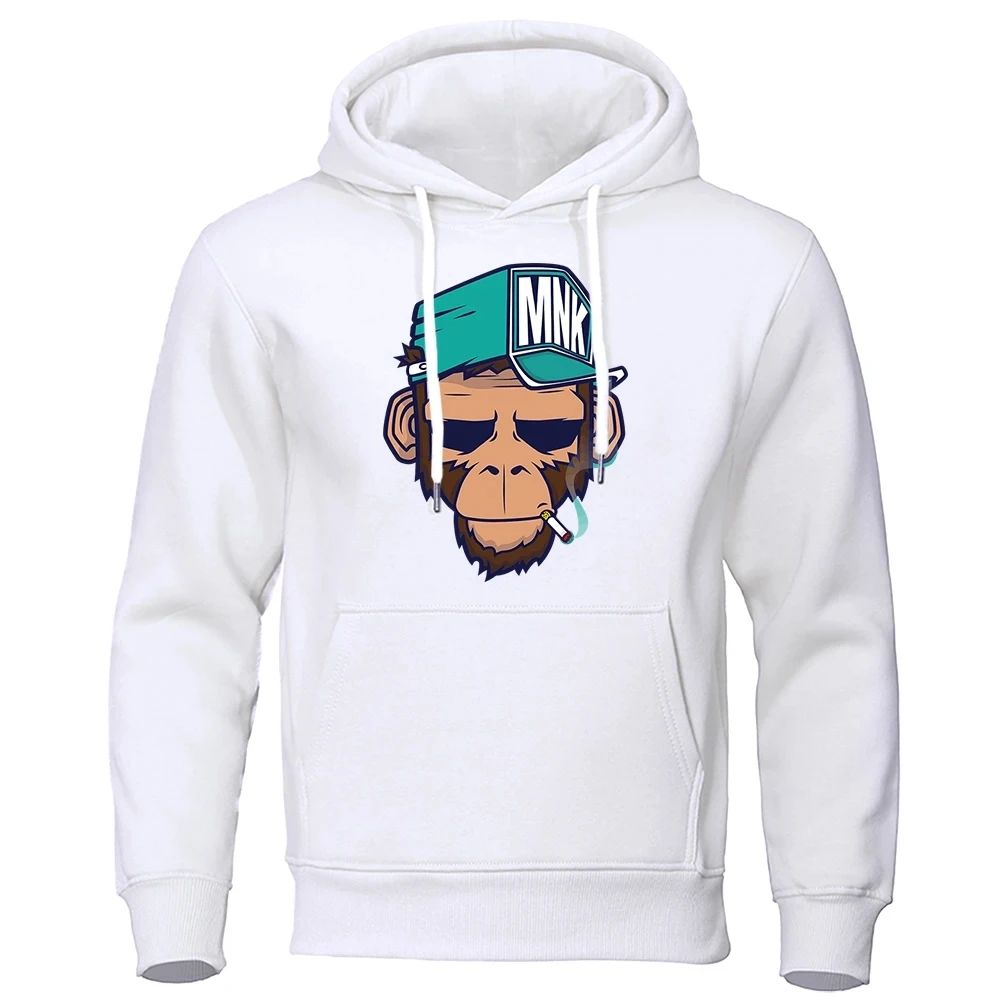 Autumn Personality Smoking Monkey Print Hoodies Men's Fashion Warm Sweatshirt Hip Hop Casual Streetwear Spring Plush Hoodie
Autumn Personality Smoking Monkey Print Hoodies Men's Fashion Warm Sweatshirt Hip Hop Casual Streetwear Spring Plush Hoodie