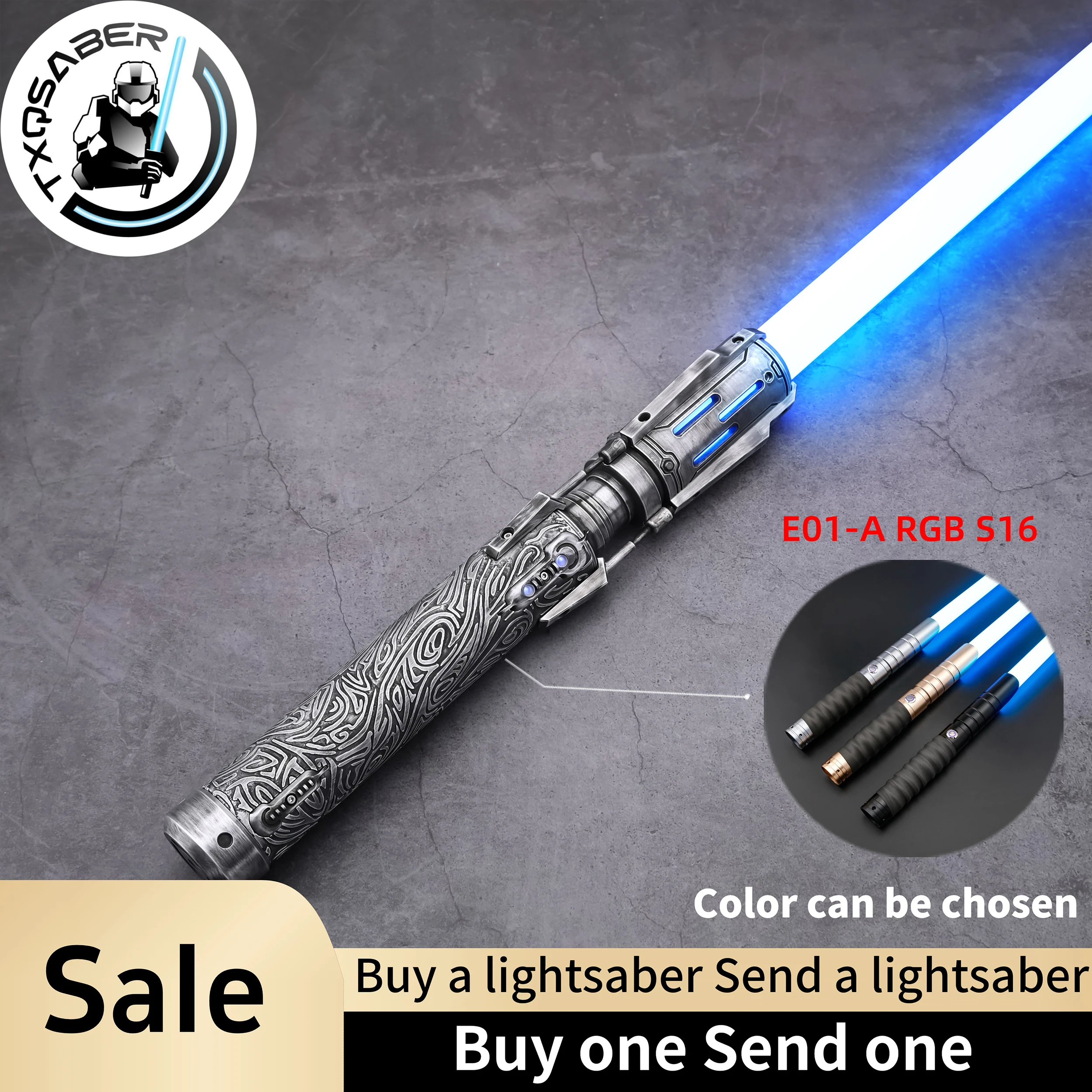TXQSABER Replica Lightsaber Shan SDRGB Neo Pixel Light Sword FOC Blaster Metal Hilt Jedi Light Sword for Adult Cosplay Toys
TXQSABER Replica Lightsaber Shan SDRGB Neo Pixel Light Sword FOC Blaster Metal Hilt Jedi Light Sword for Adult Cosplay Toys