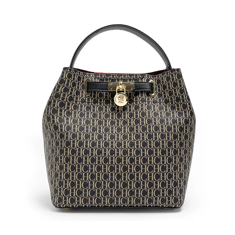 CH Designer Buckle Design Leather Monogram Print Women's Handbag, Stylish and Versatile, Women's Handbag with Zipper Interior
CH Designer Buckle Design Leather Monogram Print Women's Handbag, Stylish and Versatile, Women's Handbag with Zipper Interior
