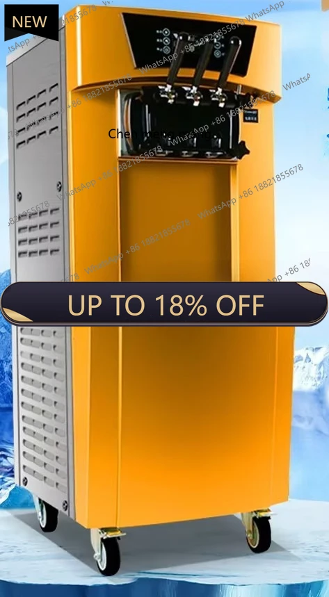 Z189 Ice Cream Machine Commercial Automatic Ice Cream Cone Machine Three Color Ice Cream Refrigerated
Z189 Ice Cream Machine Commercial Automatic Ice Cream Cone Machine Three Color Ice Cream Refrigerated