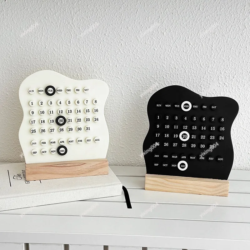 Minimalist Round Ring Desk Calendar, Perpetual Date Ornament for Home Office Desktop Arrangement
Minimalist Round Ring Desk Calendar, Perpetual Date Ornament for Home Office Desktop Arrangement