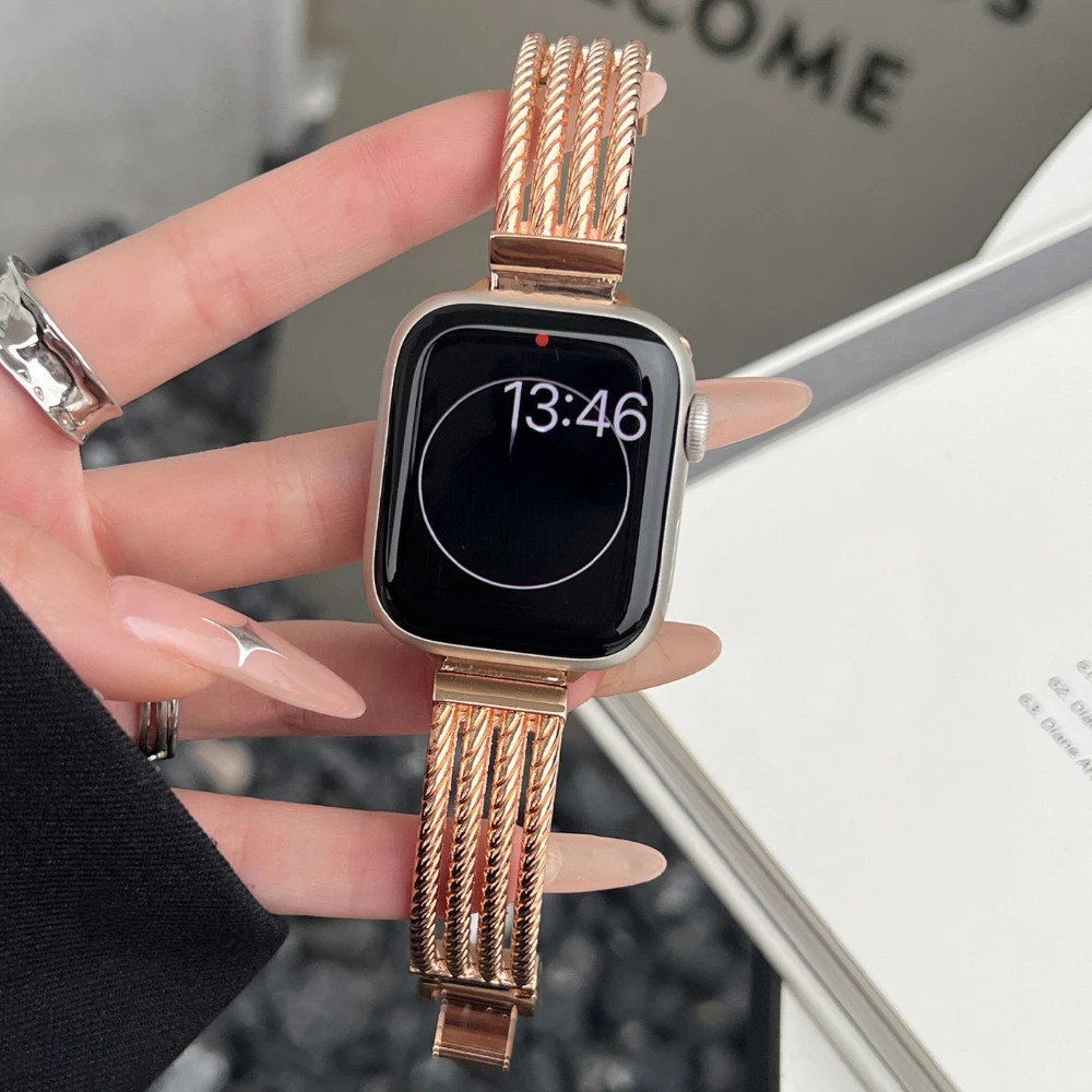 Metal for Apple Watch Ultra 49mm band 41mm 45mm for Iwatch Series 8 7 SE 6 5 Zinc Alloy Bracelet 40mm 44mm 42mm belt Accessories
Metal for Apple Watch Ultra 49mm band 41mm 45mm for Iwatch Series 8 7 SE 6 5 Zinc Alloy Bracelet 40mm 44mm 42mm belt Accessories