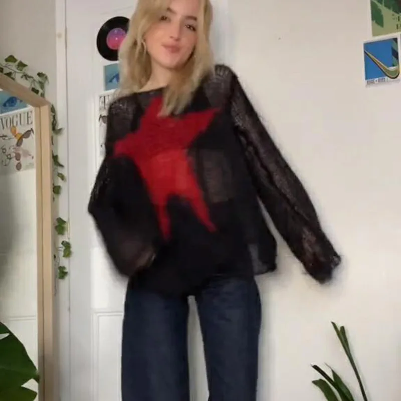 Long Sve круглый вязаный пуловер, свитер Street Sle, весна-осень, тонкий материал, вязаный топ трапециевидной формы с принтом
Long Sve круглый вязаный пуловер, свитер Street Sle, весна-осень, тонкий материал, вязаный топ трапециевидной формы с принтом