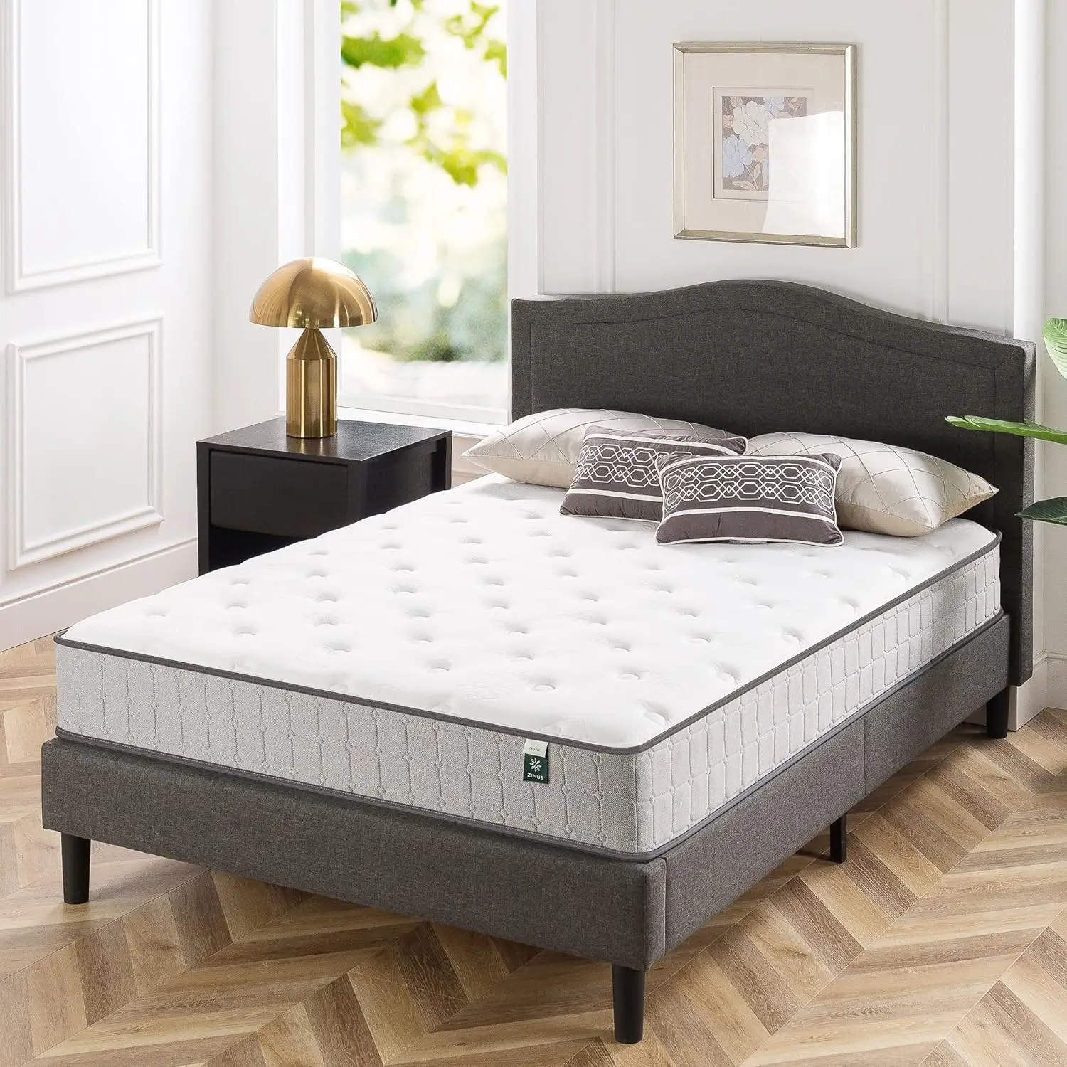 ZINUS 10-дюймовый гибридный матрас Comfort Support с охлаждающим гелем, полный, плотный матрас с внутренней пружиной, карманные пружины с изоляцией движения
ZINUS 10-дюймовый гибридный матрас Comfort Support с охлаждающим гелем, полный, плотный матрас с внутренней пружиной, карманные пружины с изоляцией движения