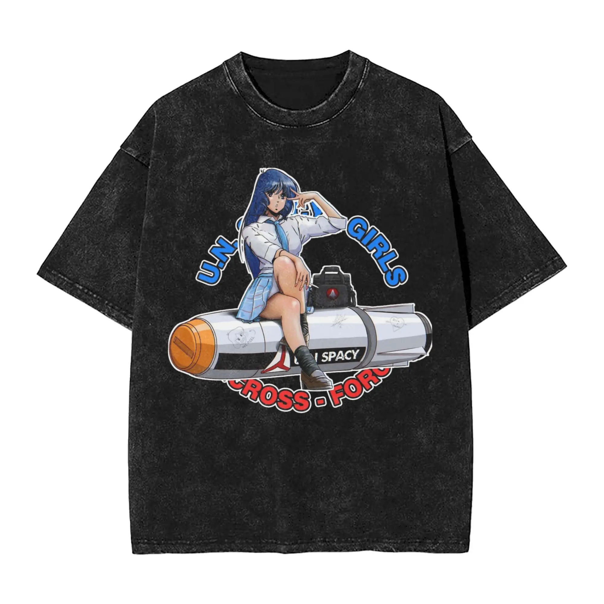 Macross Anime Girl Bomb Washed Футболка Уличная одежда Хип-хоп Винтажные футболки Футболка для мужчин и женщин Хлопок High Street с принтом
Macross Anime Girl Bomb Washed Футболка Уличная одежда Хип-хоп Винтажные футболки Футболка для мужчин и женщин Хлопок High Street с принтом