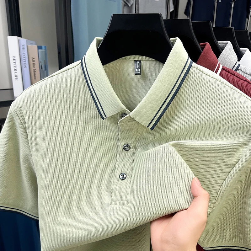 100% чистый хлопок, рубашка поло с короткими рукавами, мужская однотонная футболка с лацканами, летняя новая модная повседневная высококачественная удобная футболка
100% чистый хлопок, рубашка поло с короткими рукавами, мужская однотонная футболка с лацканами, летняя новая модная повседневная высококачественная удобная футболка
