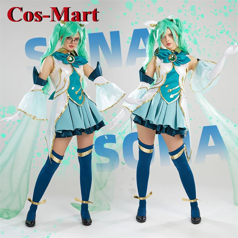 Cos-Mart Hot Selling Game LOL Sona Buvelle Cosplay Costume Sweet Lovely Green Battle Uniform Activity Party Role Play Clothing
Cos-Mart Hot Selling Game LOL Sona Buvelle Cosplay Costume Sweet Lovely Green Battle Uniform Activity Party Role Play Clothing
