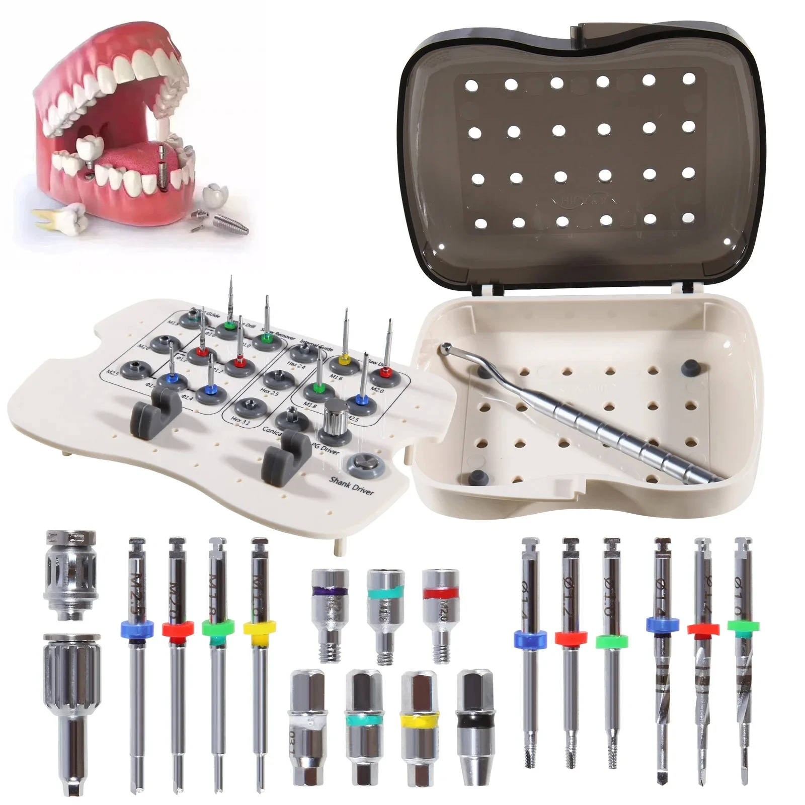 Универсальный инструмент для удаления сломанных винтов из дентальных имплантатов, для стоматологии
Универсальный инструмент для удаления сломанных винтов из дентальных имплантатов, для стоматологии