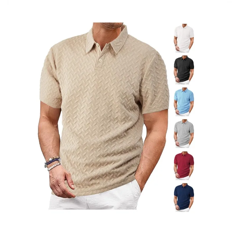 Men's Summer Polo Shirt Lightweight Breathable Moisture-Wicking Loose Fit Casual Short Sleeve Solid Color Jacquard Tees
Men's Summer Polo Shirt Lightweight Breathable Moisture-Wicking Loose Fit Casual Short Sleeve Solid Color Jacquard Tees