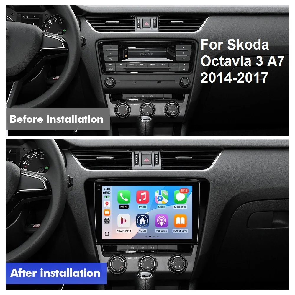 EBILAEN 10.1" Android 14 Car For Volkswagen SKODA Octavia 3 A7 2013-2018 Multimedia Player Carplay Android auto radio Stereo DSP
EBILAEN 10.1" Android 14 Car For Volkswagen SKODA Octavia 3 A7 2013-2018 Multimedia Player Carplay Android auto radio Stereo DSP