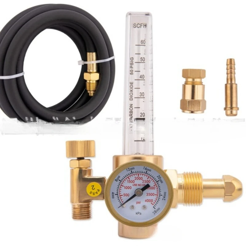 Argon pressure reducer/dioxide all-copper pressure reducing valve WX-191-03-CGA580 + trachea
Argon pressure reducer/dioxide all-copper pressure reducing valve WX-191-03-CGA580 + trachea