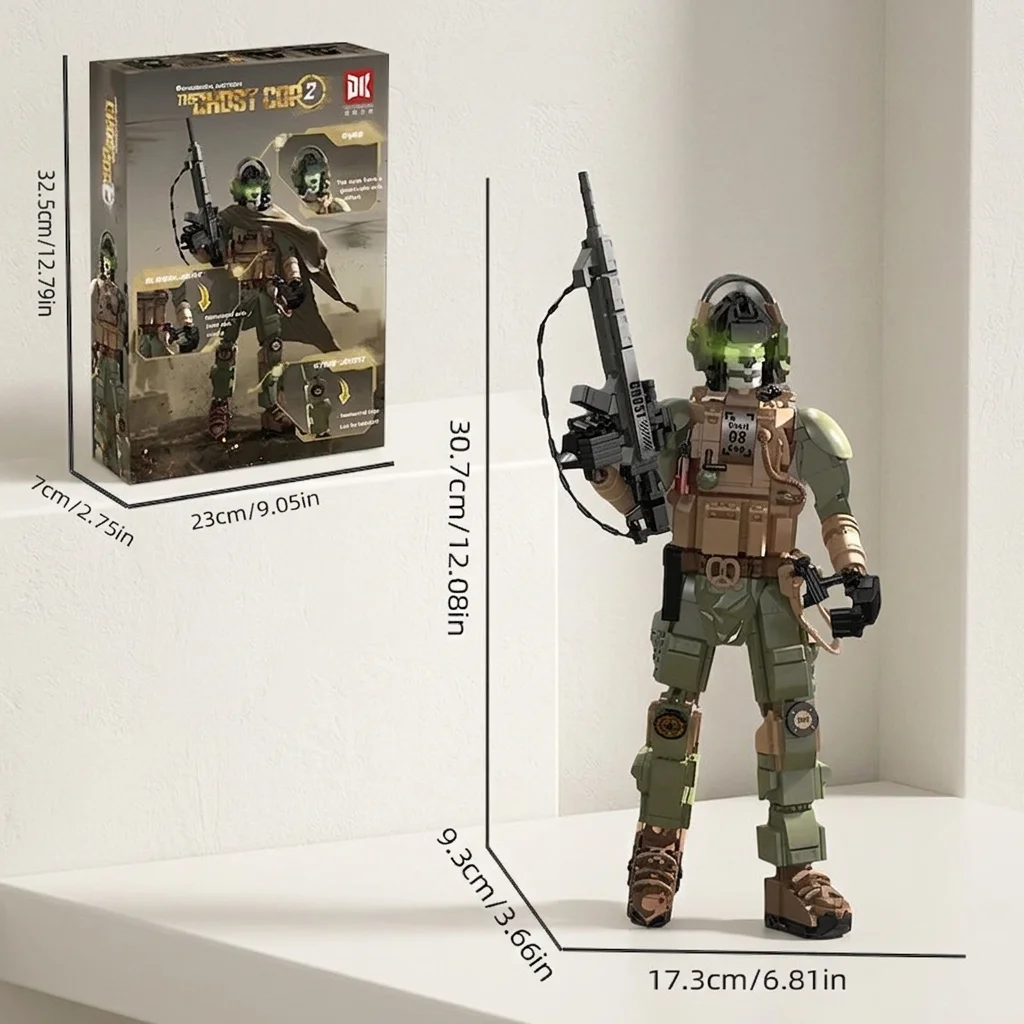 798PCS Lurking Soldier Building Blocks Military War Ghost Sniper Assault Cop Model Bricks Educational Toy Brithday Gift For Boys
798PCS Lurking Soldier Building Blocks Military War Ghost Sniper Assault Cop Model Bricks Educational Toy Brithday Gift For Boys
