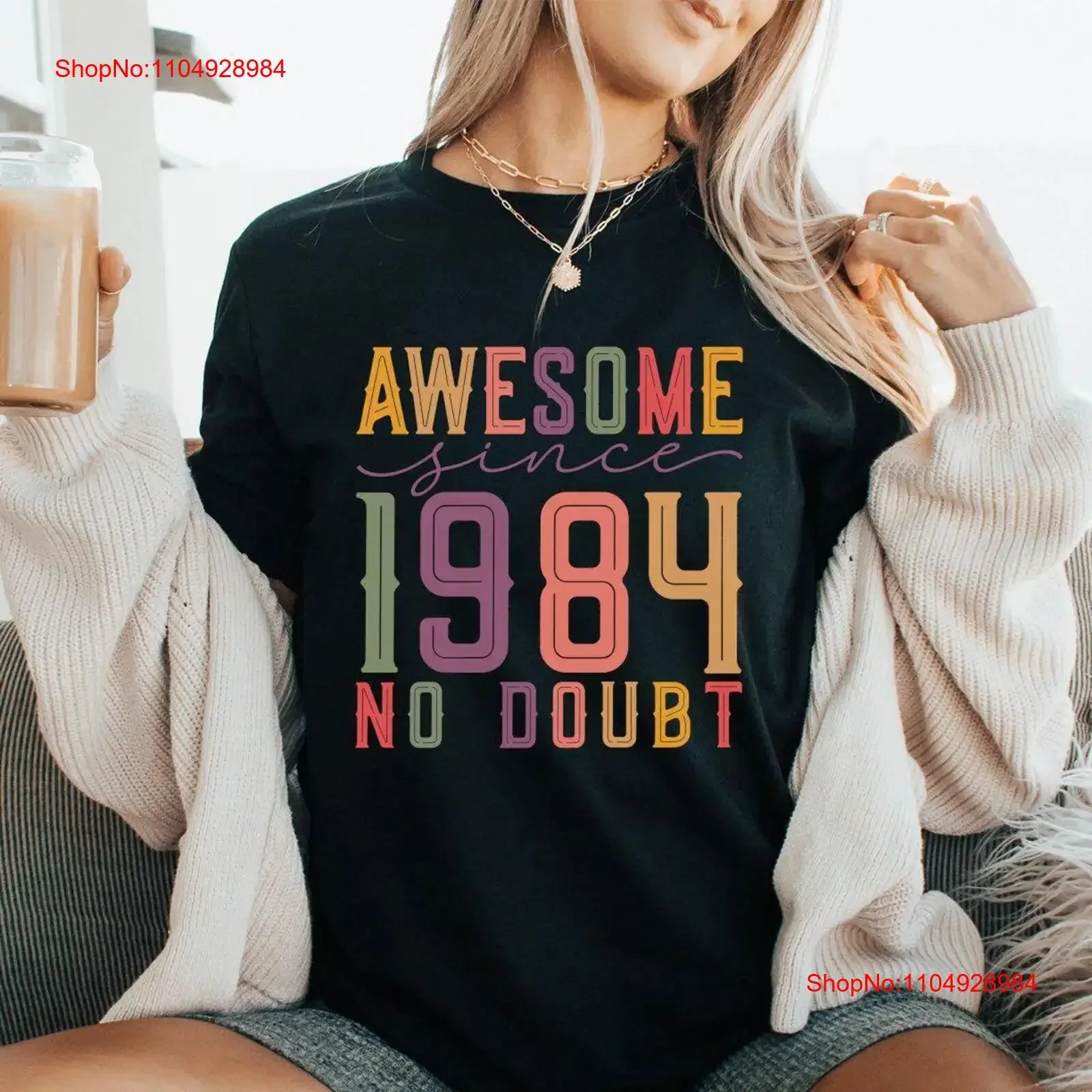 Забавная футболка с надписью «Awesome Fortieth» на день рождения в стиле ретро для вечеринки в стиле ретро, рожденная в 1984 году, 40 лет, винтажная, универсальная, растянутая
Забавная футболка с надписью «Awesome Fortieth» на день рождения в стиле ретро для вечеринки в стиле ретро, рожденная в 1984 году, 40 лет, винтажная, универсальная, растянутая