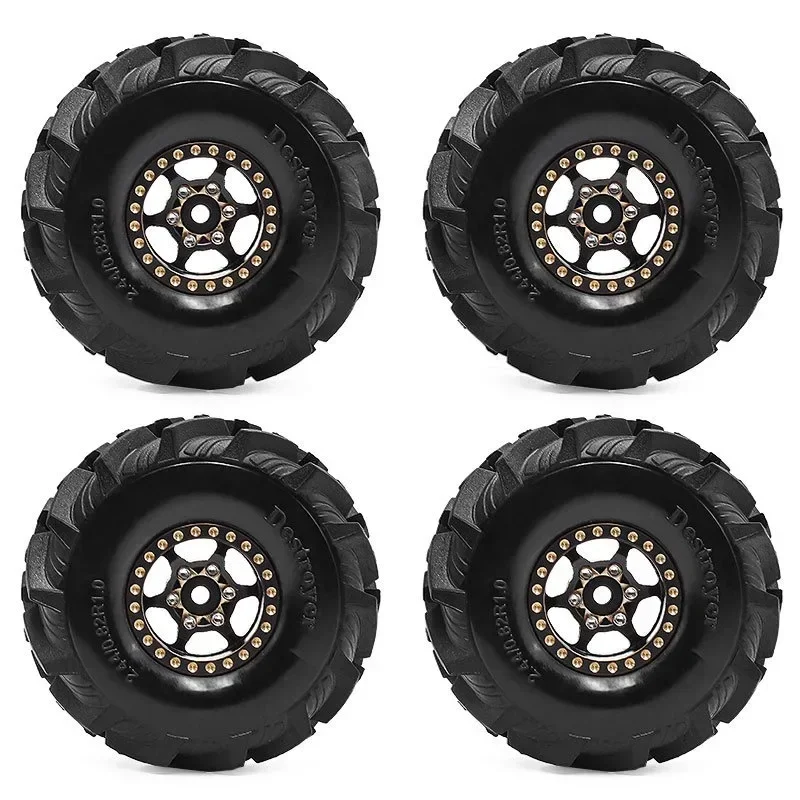 4pcs OD 62mm 1.0" Metal Beadlock Wheel Tire Set For 1/18 RC Crawler Car TRX4M SCX24 Upgrade Parts Accessories
4pcs OD 62mm 1.0" Metal Beadlock Wheel Tire Set For 1/18 RC Crawler Car TRX4M SCX24 Upgrade Parts Accessories