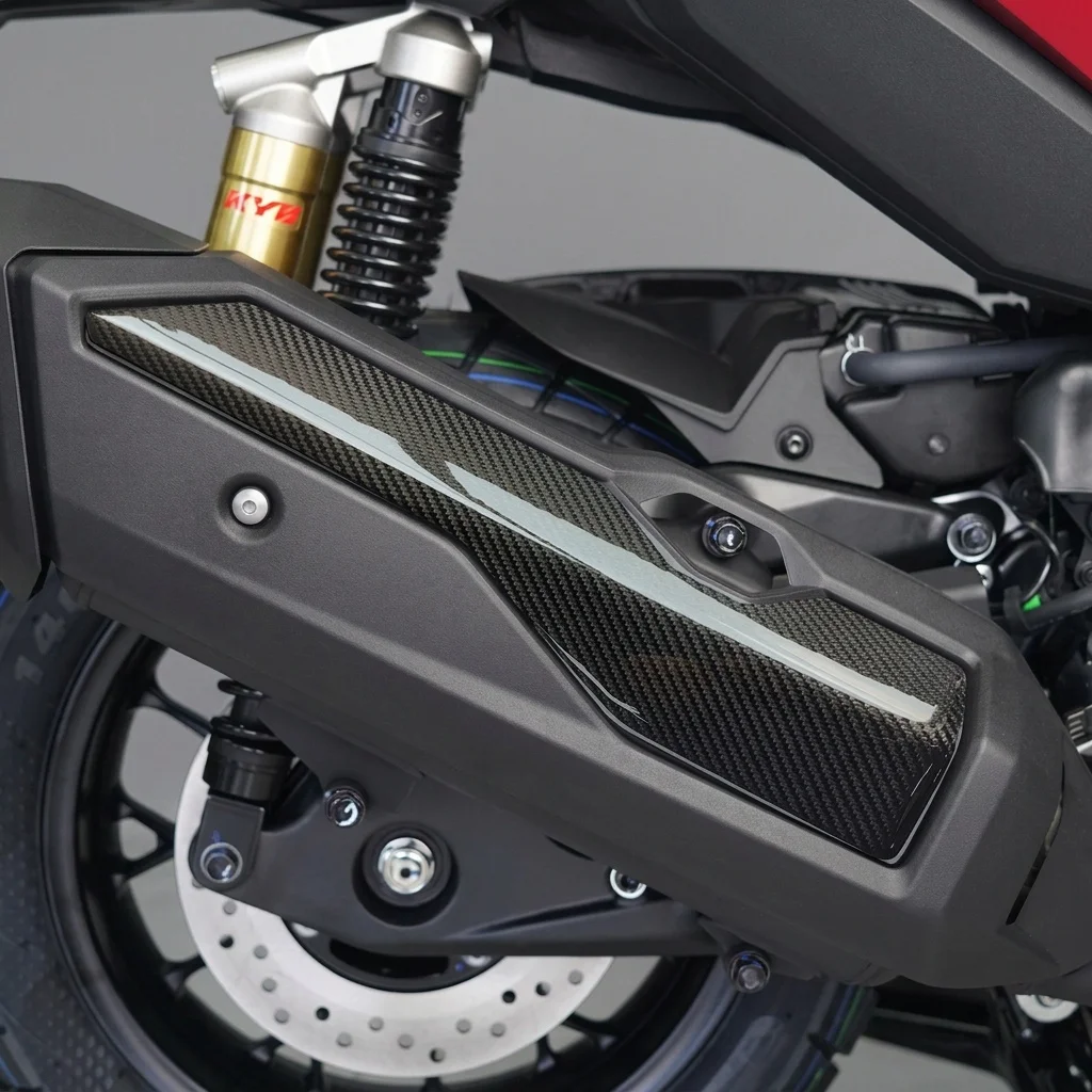 Carbon Fiber Motorcycle Exhaust Pipe Muffler Heat-proof Cover for HONDA ADV 350 2025-2026
Carbon Fiber Motorcycle Exhaust Pipe Muffler Heat-proof Cover for HONDA ADV 350 2025-2026