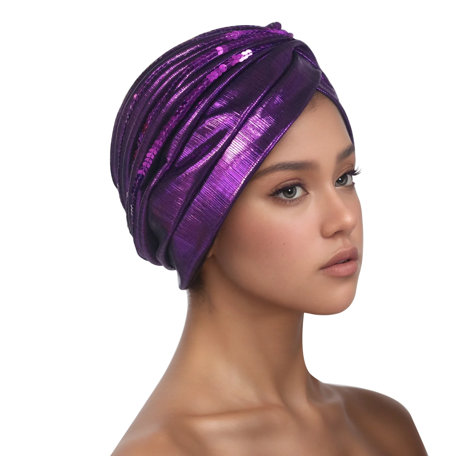 Indian Hat Shiny Sequins Cross Turban Women Chemo Cap Hair Loss Headwear Muslim Hijab Bonnet Head Wrap Scarf Turbante Mujer New
Indian Hat Shiny Sequins Cross Turban Women Chemo Cap Hair Loss Headwear Muslim Hijab Bonnet Head Wrap Scarf Turbante Mujer New