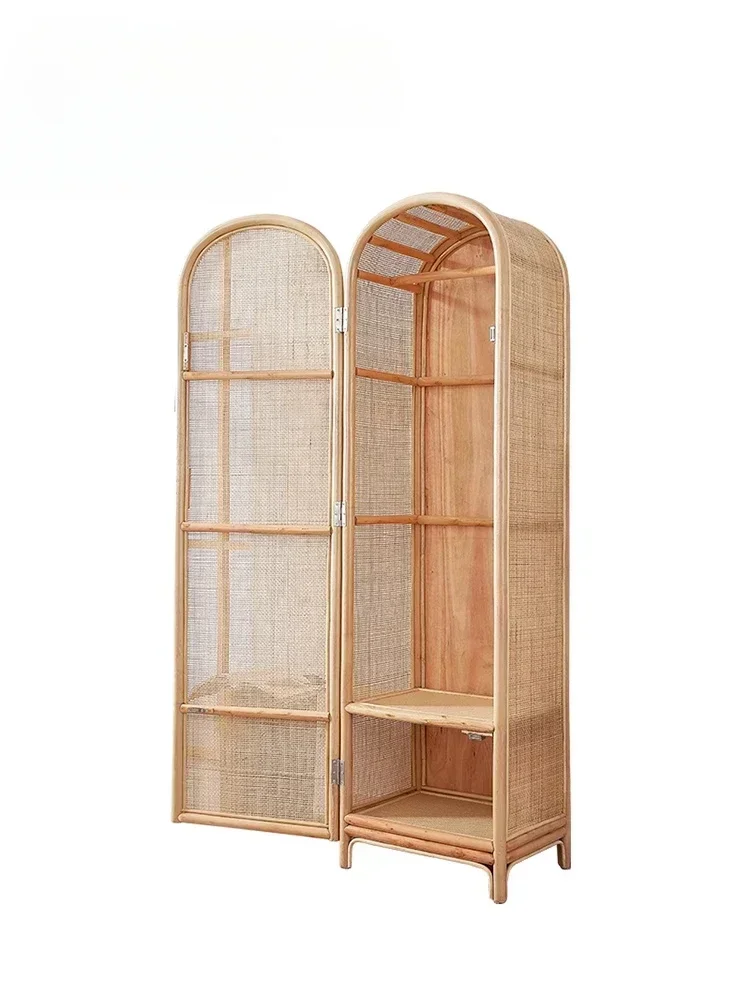 Nordic ins rattan wardrobe B&B bedroom storage cabinet modern simple single door combination wardrobe
Nordic ins rattan wardrobe B&B bedroom storage cabinet modern simple single door combination wardrobe