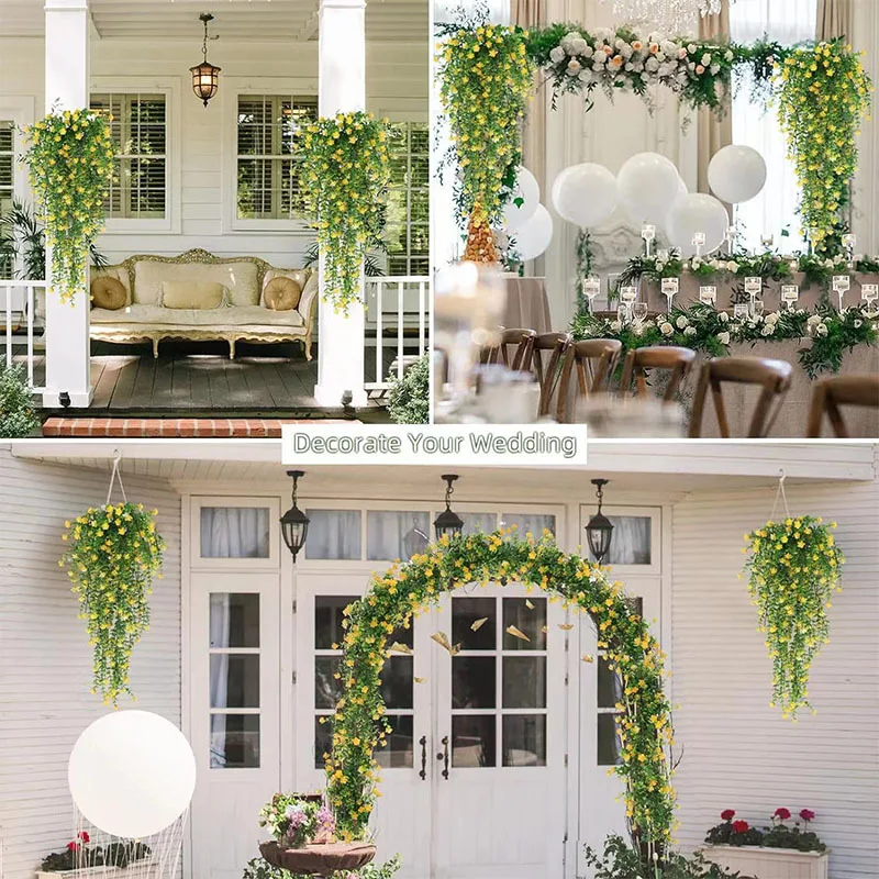 Three Pack Artificial Flowers for Weddings Gardening & Home Decor Enhance Atmosphere & Appearance Fake Flowers Pack
Three Pack Artificial Flowers for Weddings Gardening & Home Decor Enhance Atmosphere & Appearance Fake Flowers Pack