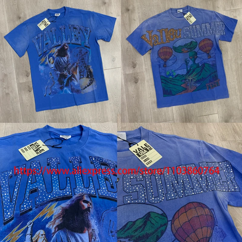 Hip-hop Streetwear VALLEY T-shirt Summer Trend Casual Men Women Short Sleeve High-quality Washed Print VALE T-shirts
Hip-hop Streetwear VALLEY T-shirt Summer Trend Casual Men Women Short Sleeve High-quality Washed Print VALE T-shirts