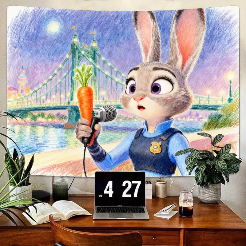 1 шт. Zootopia Judy Hopps Bunny гобелен морковный микрофон современный полиэстер настенное искусство общежитие спальня декор для гостиной подарок
1 шт. Zootopia Judy Hopps Bunny гобелен морковный микрофон современный полиэстер настенное искусство общежитие спальня декор для гостиной подарок