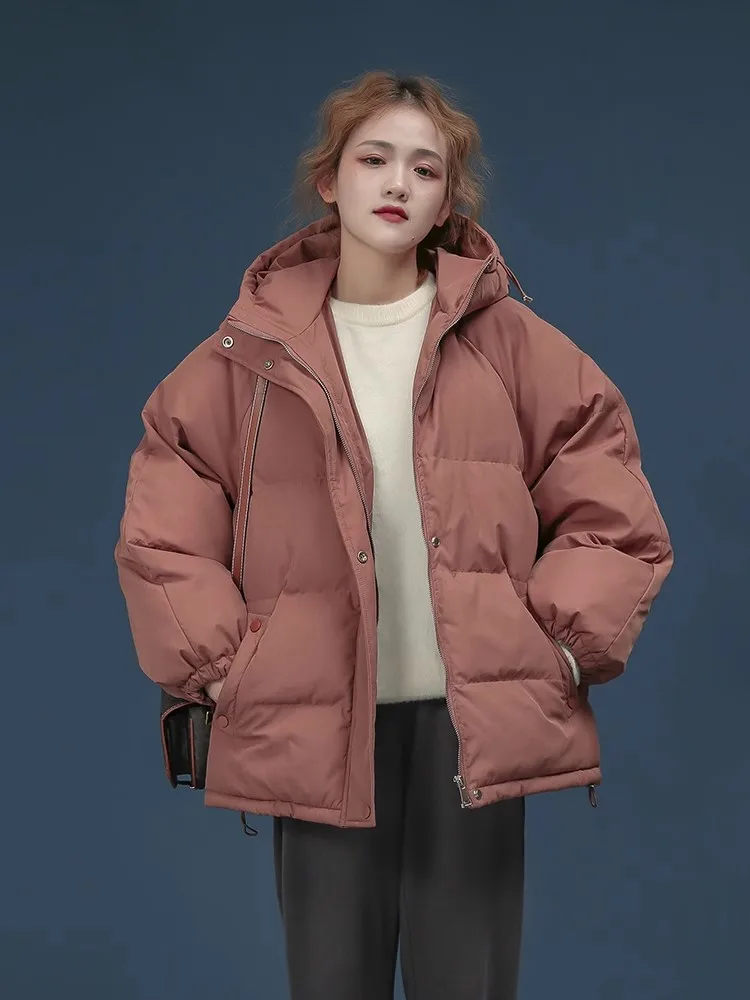 Winter Parkas Women Cotton-padded Coats Hooded Coat Casual Thick Warm Jacket Fashion Solid Color Cotton Jacket
Winter Parkas Women Cotton-padded Coats Hooded Coat Casual Thick Warm Jacket Fashion Solid Color Cotton Jacket