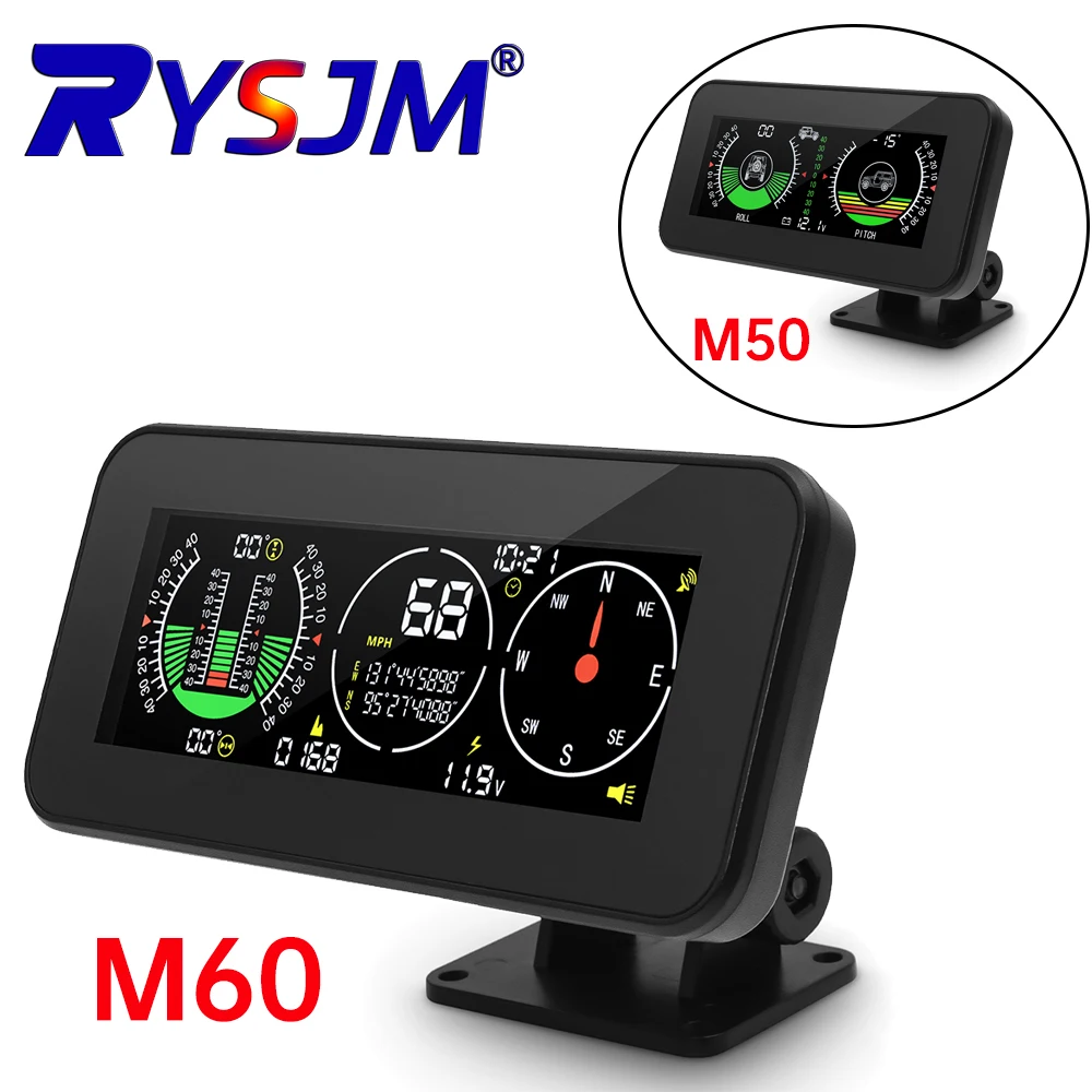 M50/M60 Multi-function Full LCD Instrument GPS Smart Inclinometer Auto Electronic Speedometer with compass for car
M50/M60 Multi-function Full LCD Instrument GPS Smart Inclinometer Auto Electronic Speedometer with compass for car
